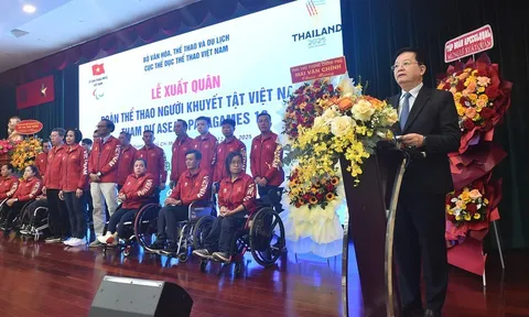 Lễ xuất quân Đoàn thể thao người khuyết tật Việt Nam tham dự ASEAN Para Games 13