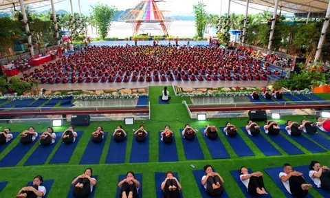 Quảng Ninh: Khoảng 1.000 người tham gia Ngày quốc tế Yoga lần thứ 10
