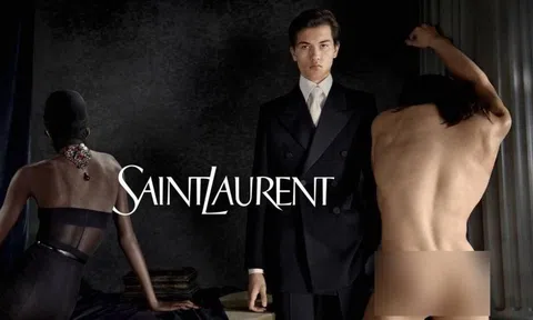 Nhà mốt Saint Laurent gây tranh cãi khi để người mẫu khỏa thân
