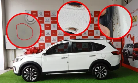 Vừa nhận Honda BR-V đã phát hiện hoen rỉ, chủ xe tại Vĩnh Phúc muốn đổi xe mới, hãng chỉ đồng ý thay phụ tùng và sơn lại