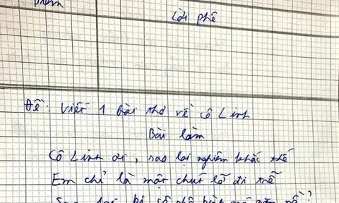 Viết bài thơ về cô giáo ngày 20/11, cậu học sinh Đà Nẵng khiến cộng đồng mạng cười ná thở khi đọc đến dòng cuối