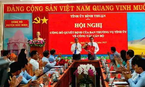 Trưởng Ban Dân vận Tỉnh ủy Bình Thuận giữ chức Bí thư Huyện ủy Bắc Bình