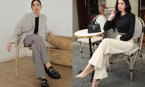 Không chỉ giày cao gót, những kiểu giày này mới thật sự là “chân ái” khi diện quần âu ống rộng