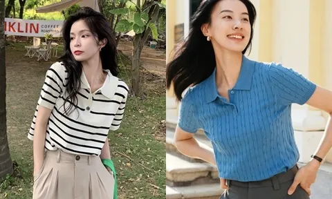 Không phải sơ mi hay áo phông, đây mới là chân ái của chị em 30+ khi mặc quần ống rộng để trông như giới tài phiệt