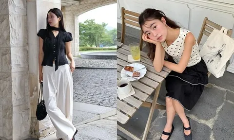 Mùa hè chỉ thích mặc đồ đen - trắng, tôi cứ áp dụng công thức phối này, đồng nghiệp ai cũng khen trẻ đẹp