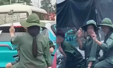 Trường lên tiếng vụ 3 học sinh có hành động phản cảm với đoàn xe A80