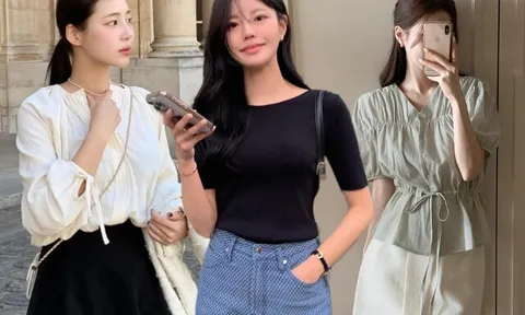 Bỏ ngay áo sơ mi nhàm chán, phụ nữ Hàn đi làm toàn diện 4 kiểu áo này: Nhìn vừa xinh lại vừa sang
