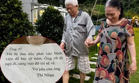 Mảnh giấy cụ bà U80 gửi chồng trước khi nhập viện khiến nhiều người cay khóe mắt