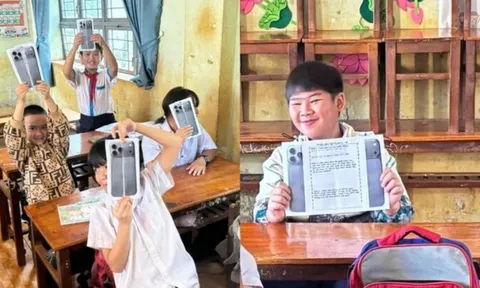 Cô giáo Gen Z giao bài tập Toán 'phiên bản iPhone 17'