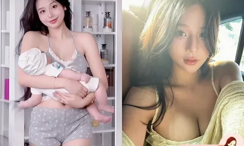 Hotgirl Hà Nội đẹp nõn nà sau sinh con cho nam diễn viên giờ vàng VTV, mẹ chồng chăm cháu để con dâu ngủ đến 12h trưa