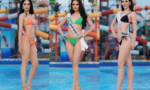 Hương Giang và các thí sinh khoe hình thể với áo tắm