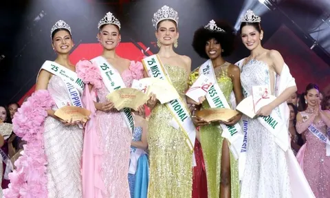 Ấn tượng nhan sắc người đẹp cao 1,8 m đăng quang Hoa hậu Quốc tế 2025