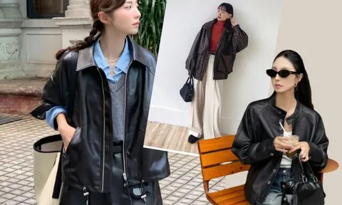 Từ ngày biết 8 cách phối đồ với áo khoác da sành điệu mà không bị "một màu", tôi mặc lên ai cũng khen trẻ đẹp