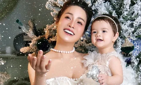 Diễn viên Nhật Kim Anh mừng sinh nhật tròn một tuổi của con gái