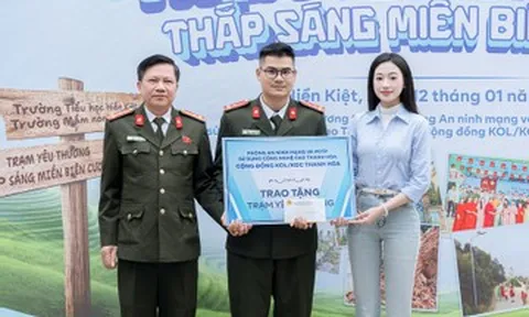 Hành động đẹp của á hậu Thanh Trúc ở miền biên cương
