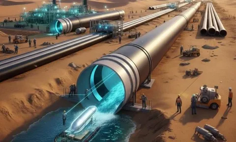 Siêu kỳ tích gọi tên quốc gia này: Bơm hàng tỷ lít nước biển, xây ‘dòng sông thép’ giữa lòng sa mạc để giải cứu cơn khát của 37 triệu người