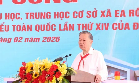 Tổng Bí thư Tô Lâm dự lễ khởi công Trường Phổ thông nội trú tại Đắk Lắk