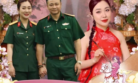Nữ Thiếu tá đứng sau thành công của Giám đốc Nhà hát chèo Tự Long: "Ngày Tết, anh Long nấu món vợ thích, giành chơi với...
