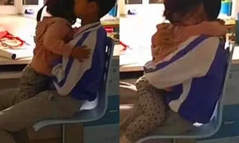 Em gái chạy vào phòng anh trai hơn 13 tuổi sau khi bị mắng, mẹ tan giận ngay khi chứng kiến cảnh tượng ấm áp