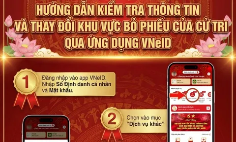 Tính năng quan trọng trên VNeID dành cho cử tri đi làm xa quê