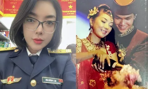 Nữ NSƯT mang hàm Thượng tá, lấy chồng Pakistan sinh đôi 1 trai 1 gái, đẻ xong đẹp nõn nà khiến chồng yêu say đắm