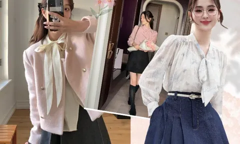 Mùa xuân năm nay, kiểu áo sơ mi này bất ngờ hot trở lại: Thanh lịch, đẹp tinh tế, rất hợp với chị em công sở
