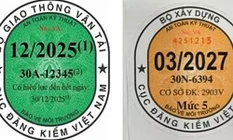 Lý do tem đăng kiểm mới không in ngày hết hạn