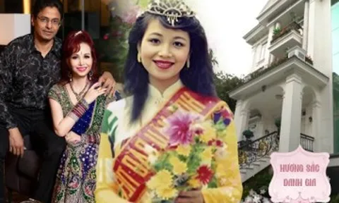 Hoa hậu mang dòng dõi "trâm anh thế phiệt" được ghi tên vào sách kỷ lục Việt Nam, cưới đại gia Ấn Độ sống như bà hoàng