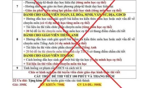Đề nghị công an vào cuộc vụ bán 350.000đ/bộ tài liệu thi viên chức