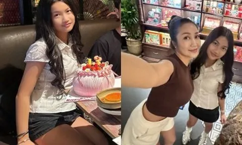 Ốc Thanh Vân mừng sinh nhật con gái ở nhà hàng, bé Cola 13 tuổi càng lớn càng xinh, được khen là bản sao của mẹ