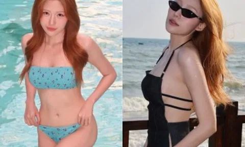 Em gái Trấn Thành diện bikini khoe dáng "nét căng" sau giảm 12kg, được khen giống Triệu Lộ Tư