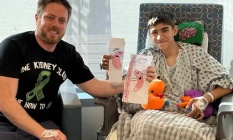 Người hàng xóm tốt bụng hiến thận cứu sống cậu bé 15 tuổi