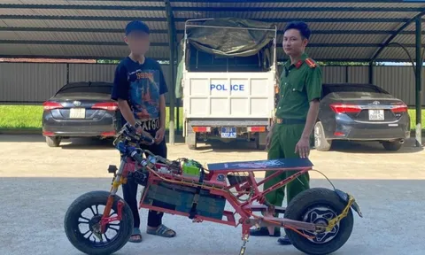 Công an tịch thu 'siêu xe' chạy 100 km/h do học sinh tự độ chế