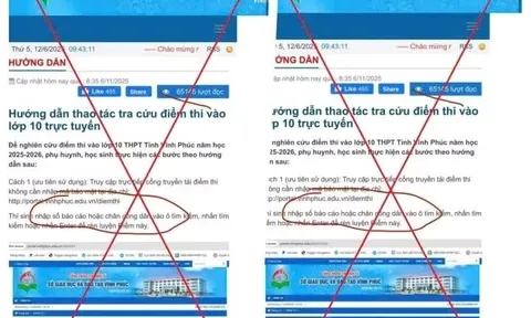 Tra cứu điểm thi lớp 10, coi chừng mất tiền oan