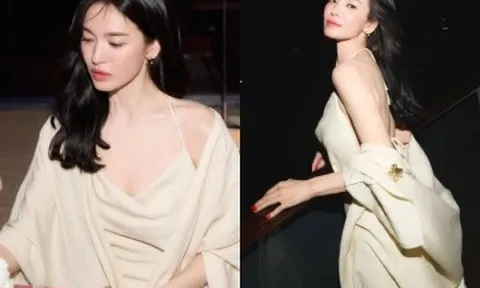 Song Hye Kyo gây sốt khi khoe lưng trần