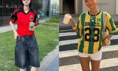Giới trẻ diện mốt áo đấu mùa World Cup