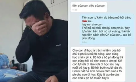 Bố đơn thân nuôi con 12 năm, đọc tin nhắn của đứa trẻ khi đòi mua điện thoại mới ai nấy sững sờ
