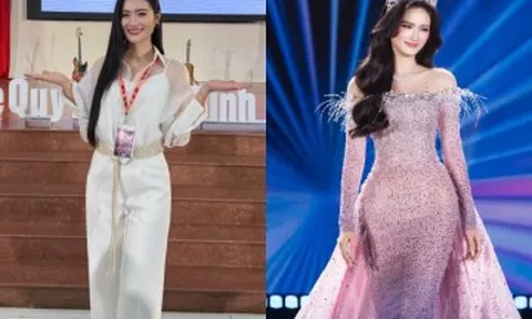 Hoa hậu Ý Nhi diễn thuyết bằng tiếng Anh, kể chuyện làm nhân viên bán giày tại Úc