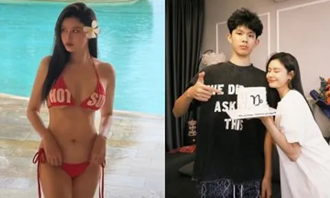 Mỹ nhân Vbiz vẫn mê diện quyến rũ dù có con trai cao hơn mẹ cả cái đầu, visual trẻ trung khó tin