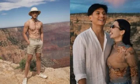 Lâm Bảo Châu khoe body 6 múi khi du ngoạn Grand Canyon