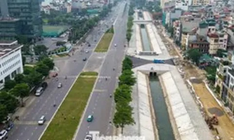 Cận cảnh tuyến đường kết nối Tây Hồ Tây thay đổi sau dự án chống ngập