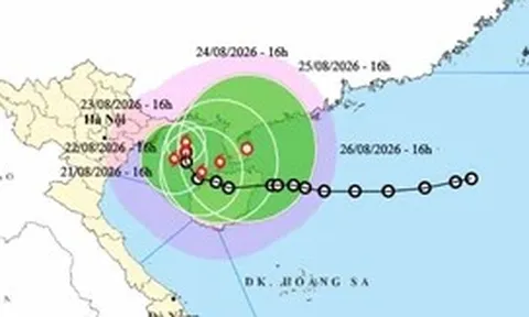 Bão số 4 vừa hình thành trên vịnh Bắc Bộ