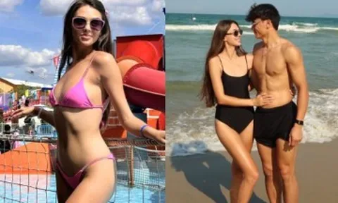 Búp bê Ukraine cao 1m73 bí mật làm đám cưới với nam cầu thủ Việt, sinh con trai nổi tiếng MXH