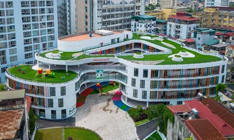 Trường mầm non hơn 160 tỷ đồng, có sân chơi trên tầng thượng