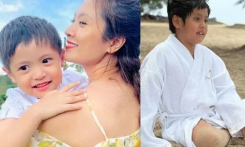 Diễn viên Thanh Thúy vui khi được vào lớp cùng học và chăm sóc cho con trai tiểu học bị tăng động giảm chú ý