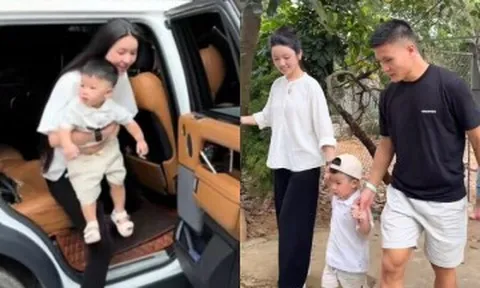 Học trường quốc tế 100 triệu/năm, con trai Quang Hải được bố mẹ đưa đi dã ngoại, Chu Thanh Huyền được khen giản dị vẫn...