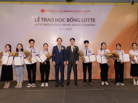 Quỹ học bổng Lotte trao 60 suất học bổng cho 60 sinh viên ưu tú thuộc khu vực TP Hồ Chí Minh