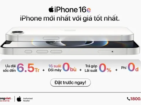 Lên đời iPhone 16e giá 0 đồng tại Di Động Việt