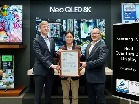 TV QLED của Samsung được chứng nhận đáp ứng các tiêu chuẩn quốc tế về màn hình chấm lượng tử