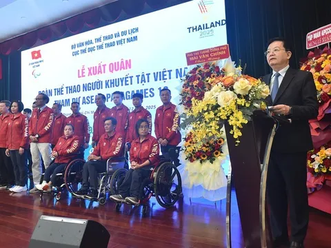Lễ xuất quân Đoàn thể thao người khuyết tật Việt Nam tham dự ASEAN Para Games 13